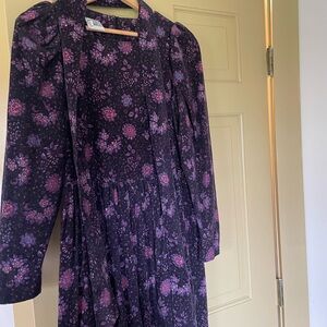 Laura Ashley Purple Floral Dress